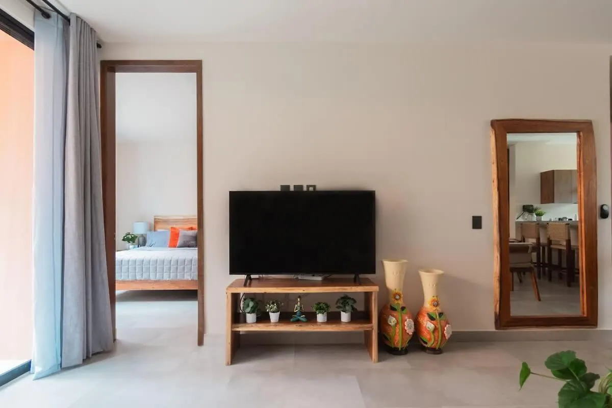 Apartment Stylish Duplex Lower Level 2-Br Wifi Pool Gym Tulum